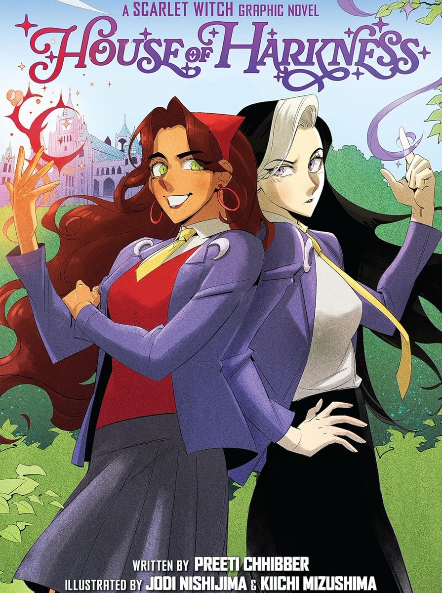 The cover of the ‘HOUSE OF HARKNESS’ graphic novel.

Wanda, aka Scarlet Witch, finds herself at odds with the head student and heir to the school, Agatha Harkness. 

Buy here: 🔗amzn.to/4844YWj #ad