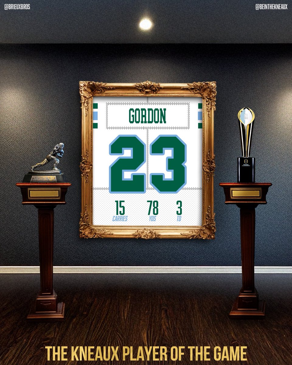 #Tulane #GreenWave Win!

Tulane- 31
Vs
Tulsa- 14

Javin Gordon player of the game

15 carries for 78 yds and 3 TD

#RollWave <a href="/Javingordon5/">Javin Gordon</a>