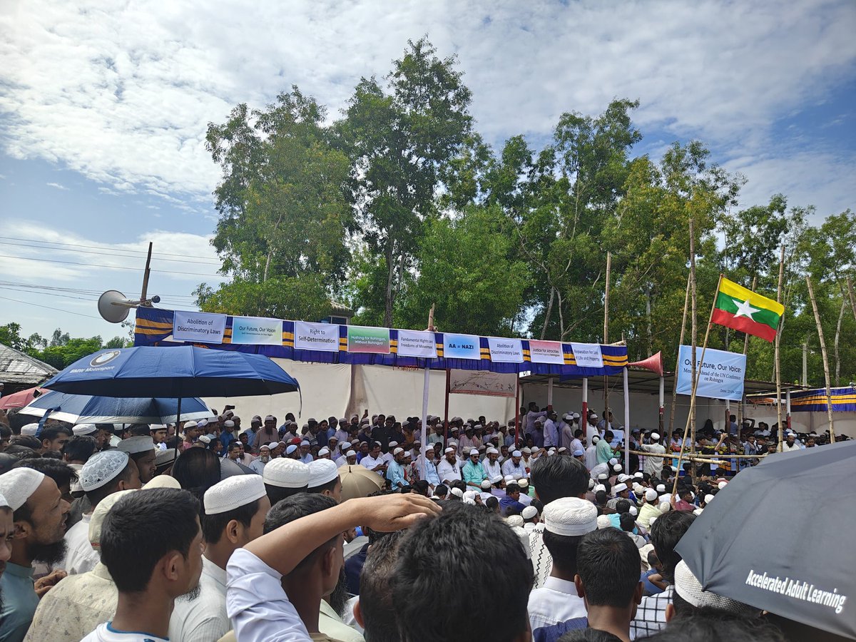 rac_org's tweet photo. Ahead of the conference on the Rohingya crisis at the United Nations in New York, we, the Rohingya refugees surviving in limbo in Cox's Bazar, Bangladesh, gathered together to speak out our concerns and demands

Photo: Commissioned by RAC https://t.co/wTHX6In74c