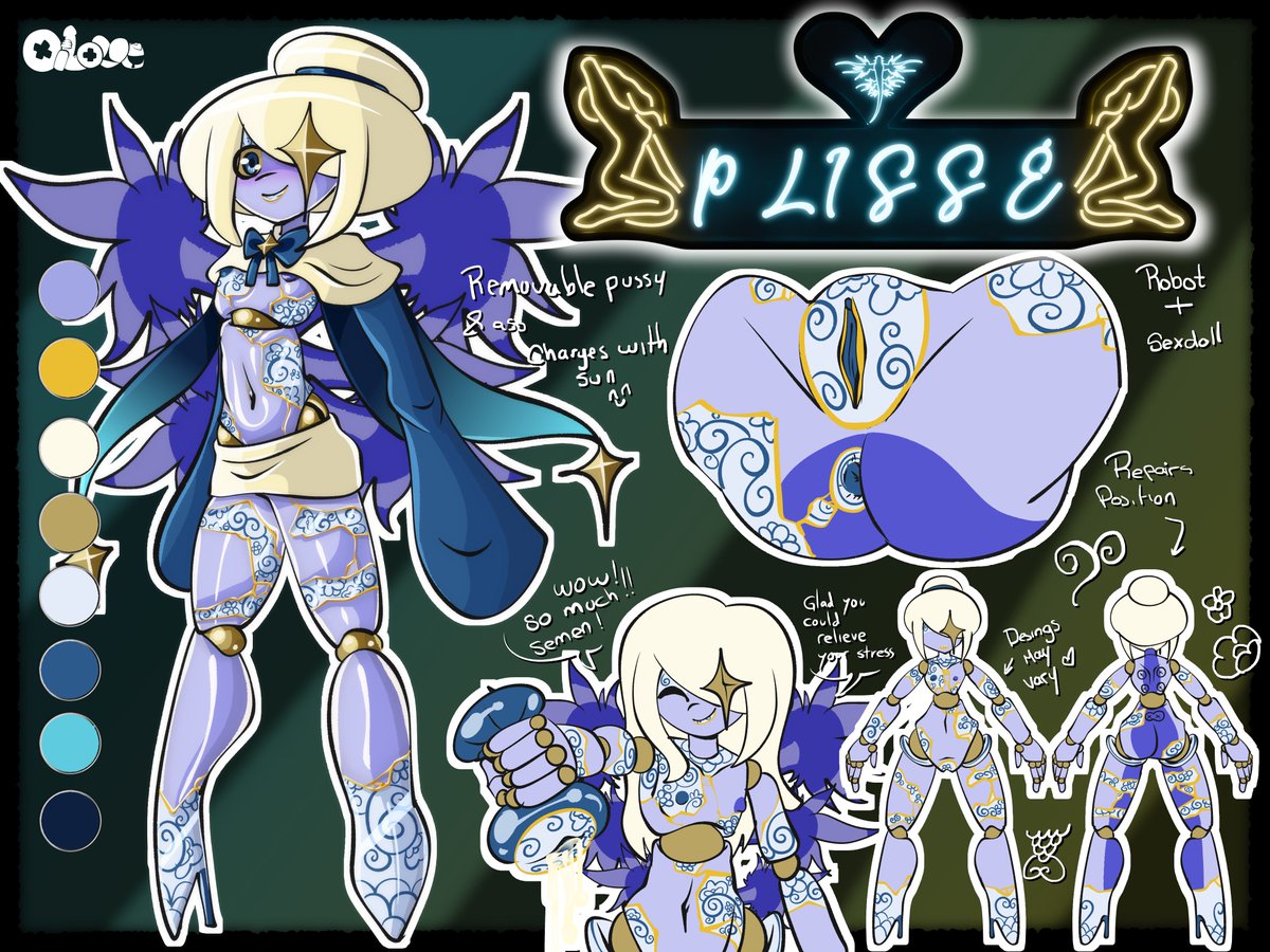 New #OiloveOC incomming!

"I´m presenting myself give me the mic!! GAZE UPON THE STAGE!! CUTTING EDGE SEXDOLL TECHNOLOGY!! MASTER OF DORMAPHILIA! THE MOST ADVANCED AND PERVERTED AI IN EXISTENCE!! THE ULTIMATE SEX ROBOT!!"

💙🐲PLISSÉ🐲💛

Read about me: toyhou.se/35110397.plisse