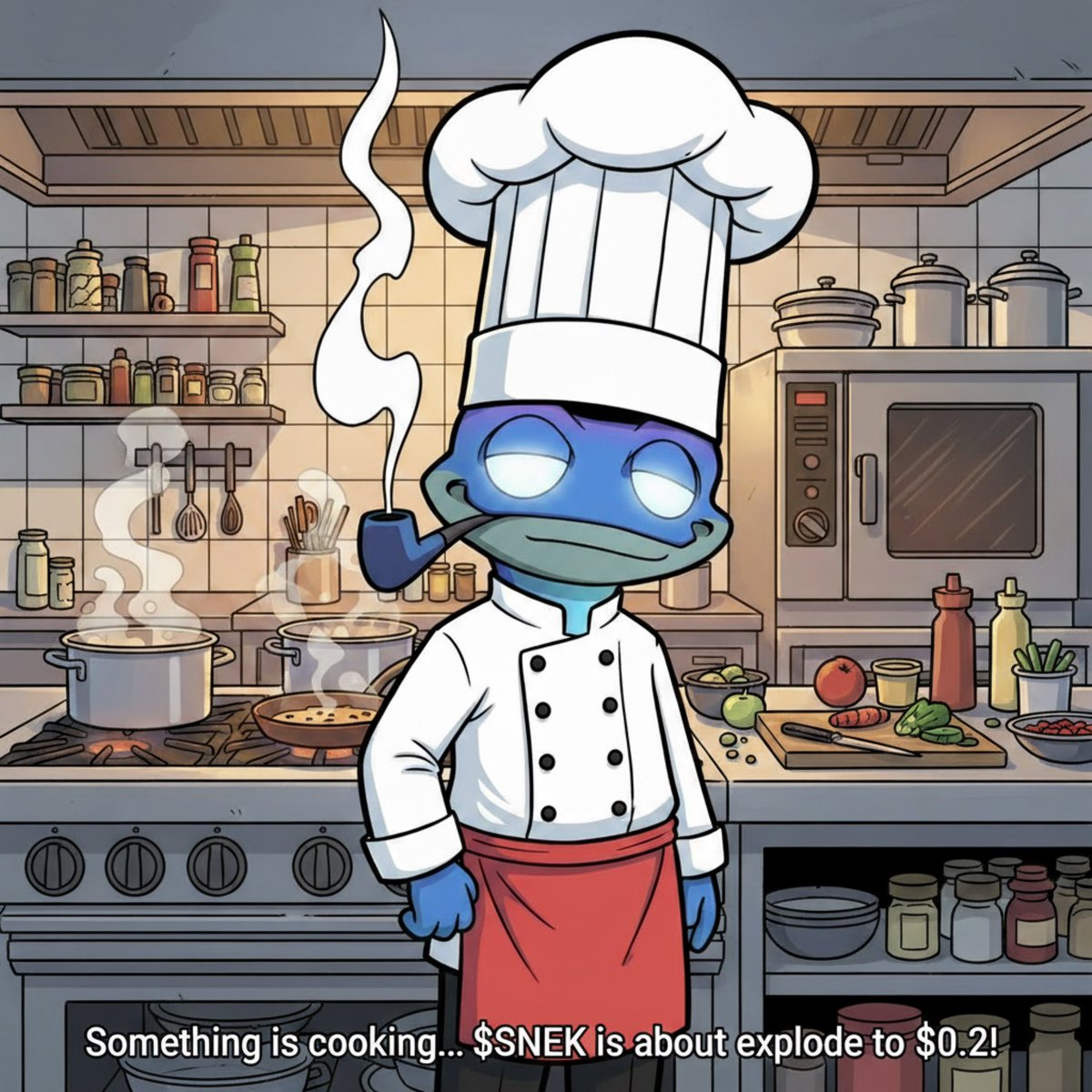 Something is cooking... 
$SNEK is about to explode to $0.2! 
🔥🐍🚀

#snek
#snekkies