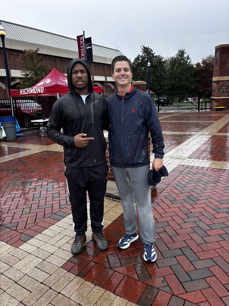 Had a great time university of Richmond today can’t wait to come back for camp.

<a href="/CoachWoodLB/">Justin Wood</a> <a href="/ribrahim29/">Rachid Ibrahim</a> <a href="/CoachKKennedy/">Keegan Kennedy</a> <a href="/RussHuesman/">Russ Huesman</a> <a href="/ribrahim29/">Rachid Ibrahim</a> <a href="/coachnoel67/">Rob Noel</a> <a href="/coachjtaylorjr/">Jerry Taylor Jr.</a> <a href="/thejhuesman14/">Jacob Huesman</a> <a href="/JRRapidsFB/">James River Football</a>