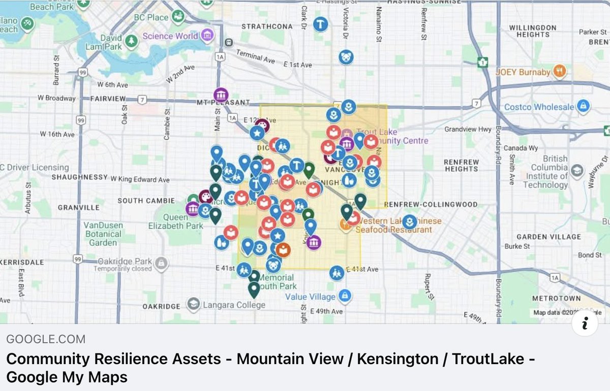 RevueBc's tweet image. Community Resilience Assets - Mountain-View / Kensington / TroutLake
Map of local neighbourhood assets: libraries in the hood, maker spaces, gardens, shared resources.
google.com/maps/d/u/0/vie…
 #freelittlelibrary #neighbourhoodassets #SharedResources