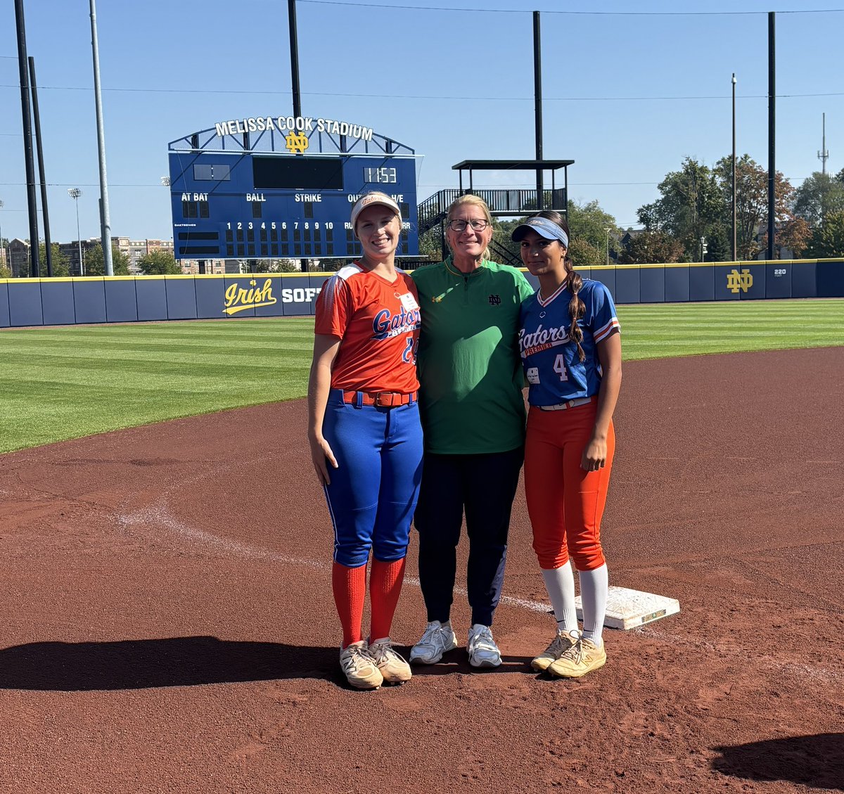 KKetelhut29's tweet image. Thankful for the opportunity to attend Notre Dame’s Elite Prospect camp today with my teammate @JordynHaze2028 ! I appreciate all that Coach Ganeff and her staff taught me! Go Irish! ☘️ @NDsoftball @DivineChildAthl @GatorsKetelhut @divinechildsb @ExtraInningSB @cmu34