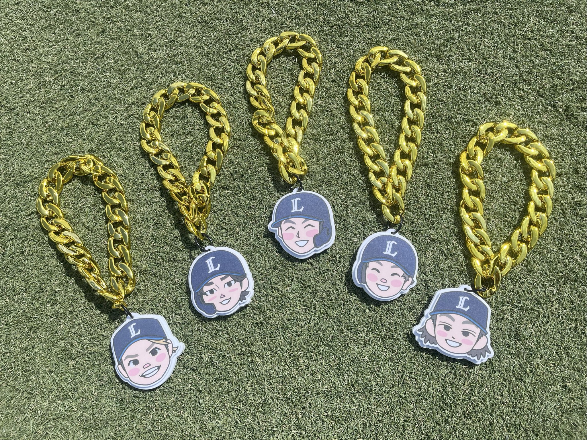 『ミニビッグチェーンネックレス【デフォルメプレイヤーズver.】1個 先着500個】オンライン限定『ミニビッグチェーンネックレス