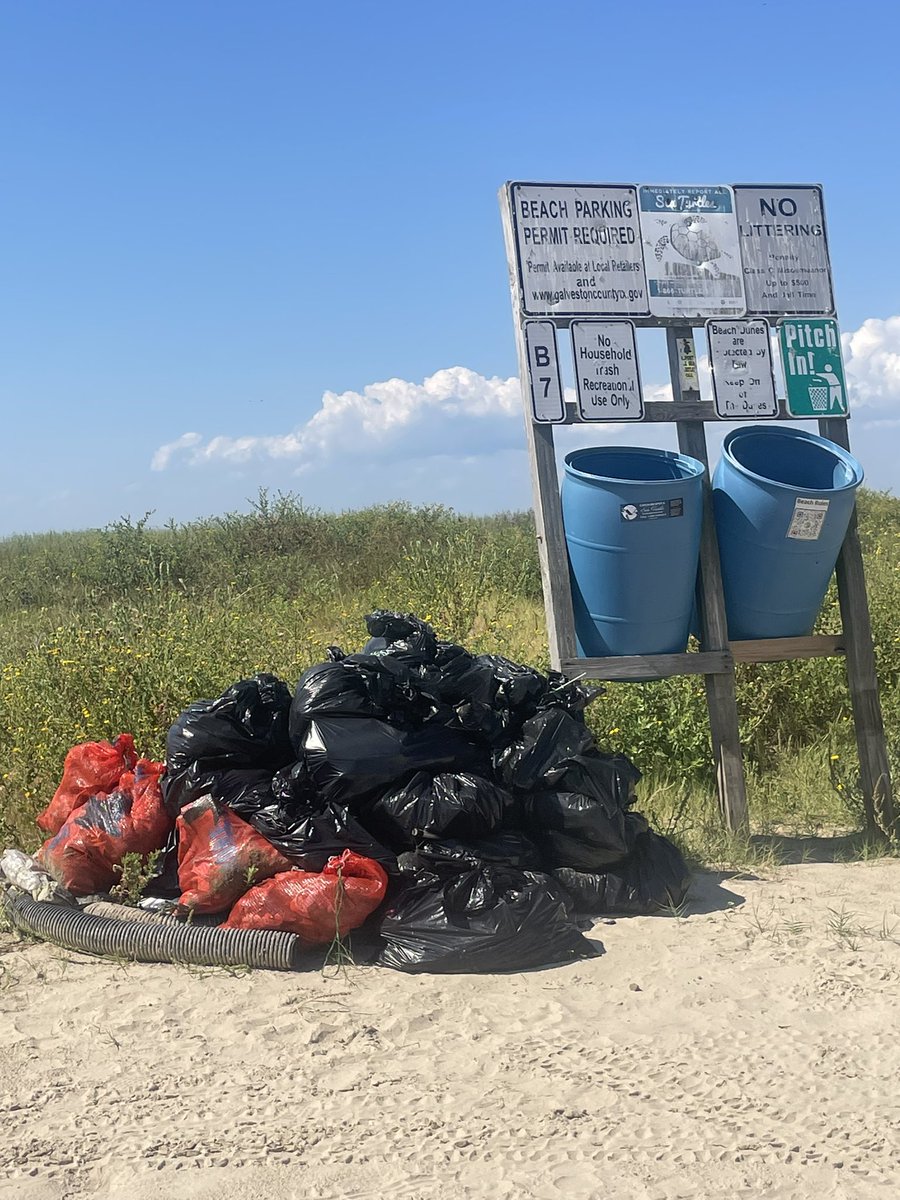 ShorelineTexas's tweet photo. A beautiful day to #makeadifference @BolivarFlats  So much litter, so little time.  #singleuseplastic bags, bottle caps, bottles plus everything else you can imagine. Brittle plastic breaks into hundreds of pieces leaving micro-plastics behind. #doyourpart https://t.co/1vmZG9CsDo