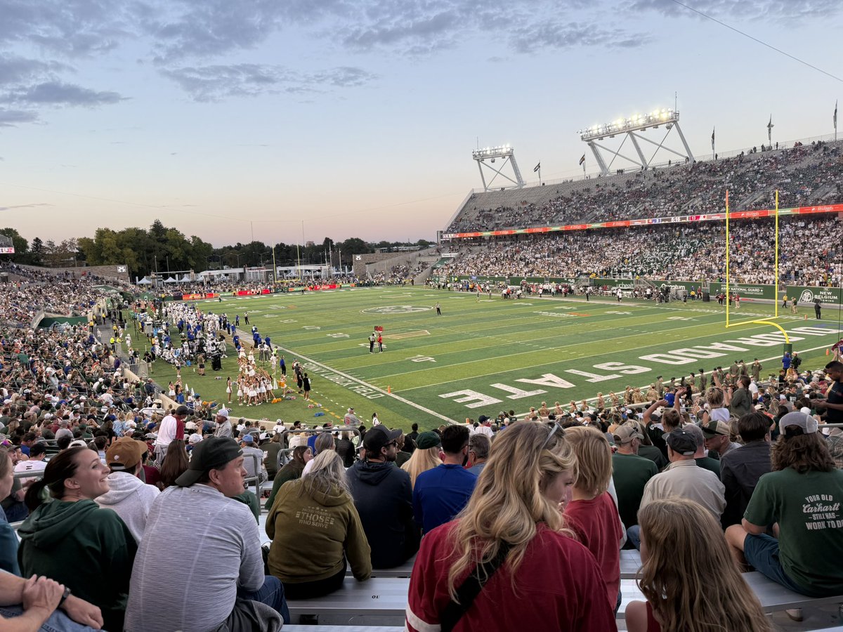 I’d like to see more crimson here but Fort Collins is a very fun city to play football at