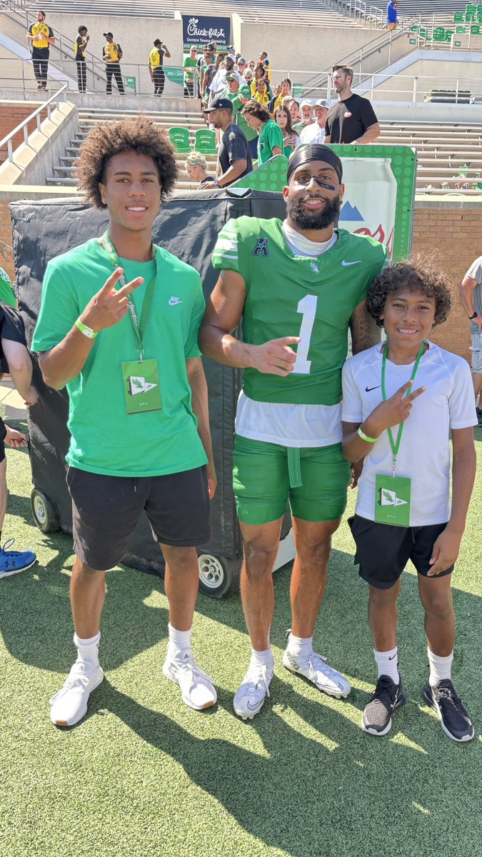 Huge thanks to <a href="/MeanGreenFB/">UNT Football</a> for the game day invite. Great experience and atmosphere.