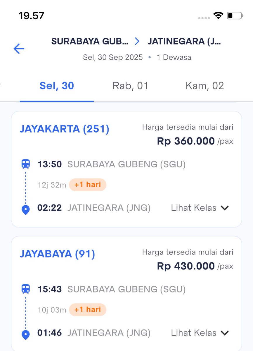 infonya <a href="/KAI121/">Kereta Api Indonesia</a> untuk rute dan kereta ini ada go show nya ga ya?
