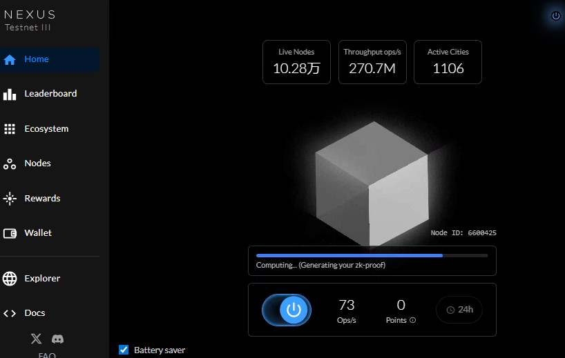 pu_yutu's tweet photo. @NexusLabs node https://t.co/COZjNP9Qni