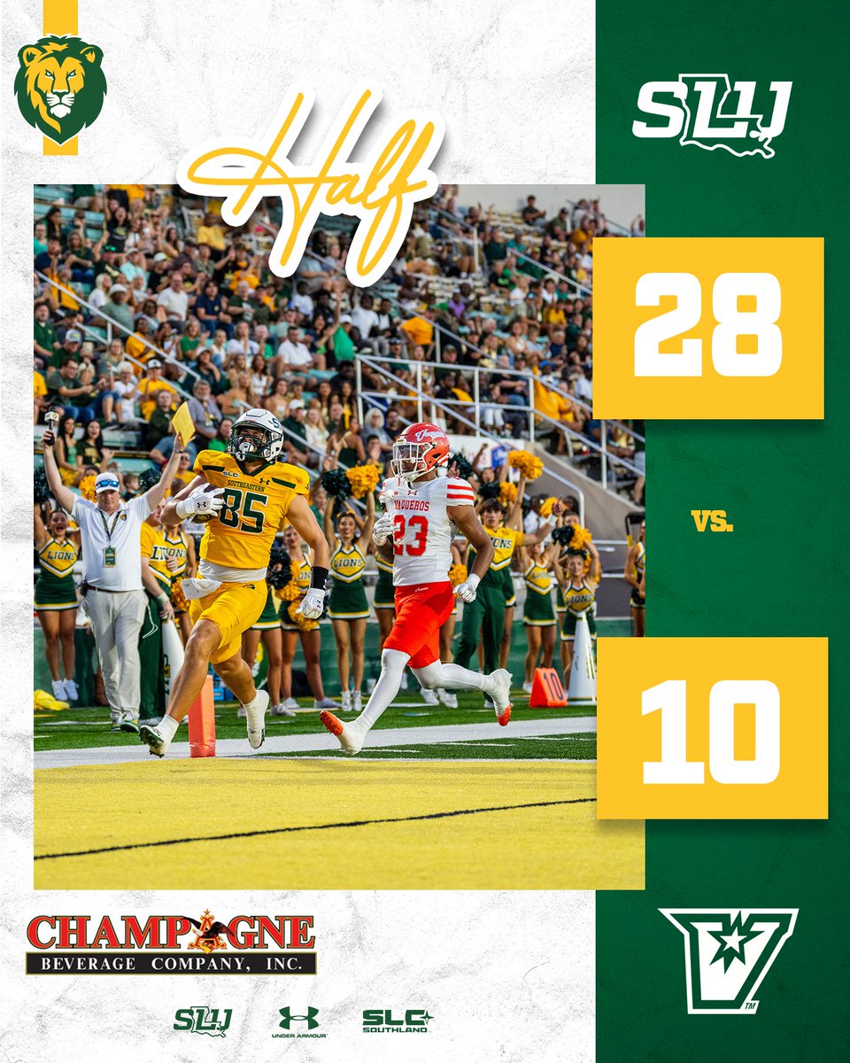Southeastern Football (@lionupfootball) on Twitter photo Halftime in Hammond, America🤩
#LionUp | #TheStandard Halftime in Hammond, America🤩
#LionUp | #TheStandard