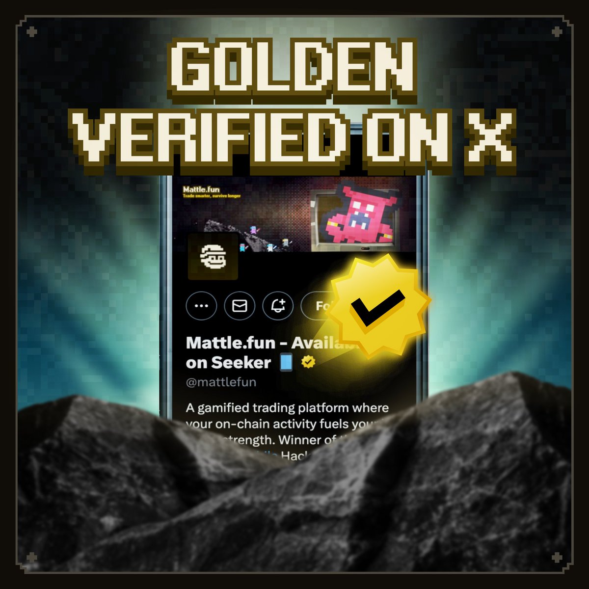 mattlefun's tweet image. Hard work pays off - MattleFun is now verified with the gold badge! 💛