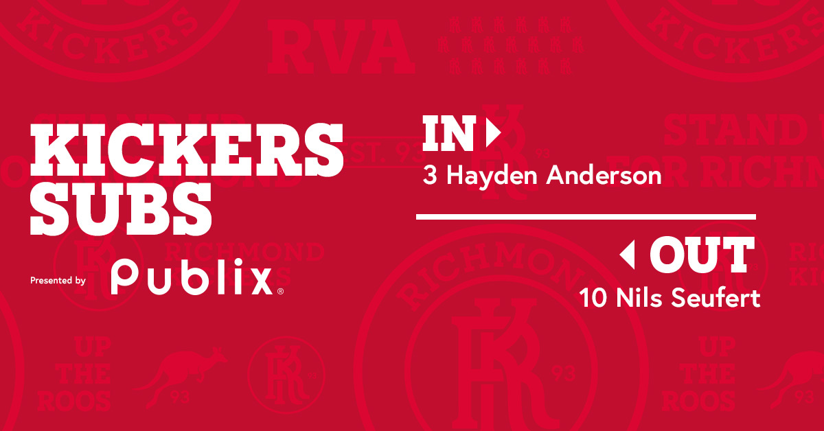 85' Substitution 

4-2 | <a href="/Publix/">Publix</a> | #TRMvRIC