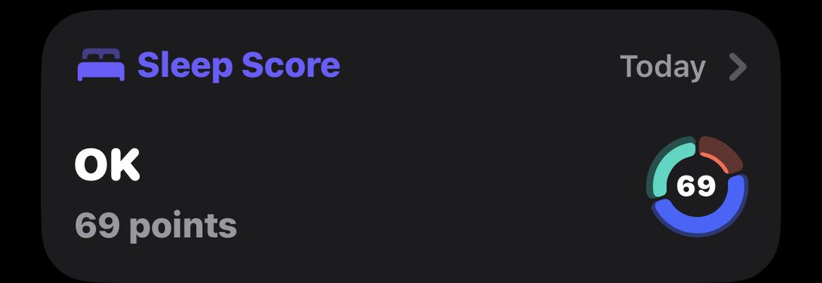 RealMarkFranks's tweet photo. @stevesi My sleep score is just okay… but my VO2 Max is pretty good for my age.  Feeling good about that … 😀 https://t.co/rkkGyBhw8D