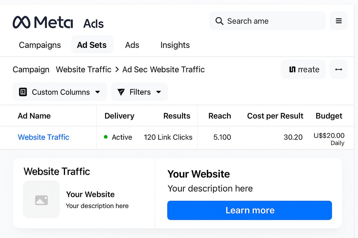 mdabd123574's tweet image. Getting Real Results on a Lean Budget!

$0.30 Cost Per Click? Yes! 🎯 This Meta Ad campaign drove 120 Link Clicks on a $20 daily 

#MetaAdsExpert #DigitalMarketing #ClientAcquisition