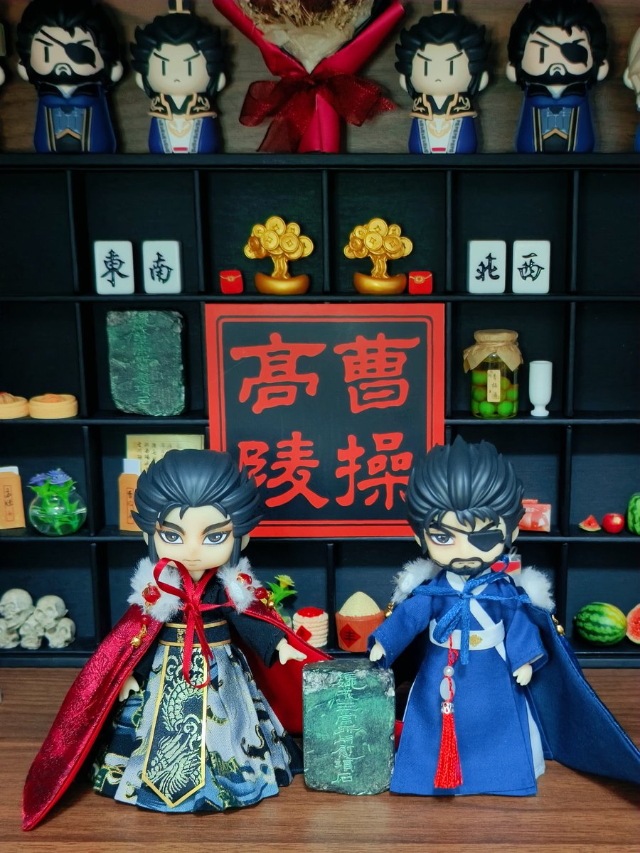 sandyfeek's tweet photo. 三國無双若き曹操様と惇兄のねんどろいどフィギュア🥰  #三國無双  #夏侯惇  #惇操 https://t.co/BRBWNc3XOO