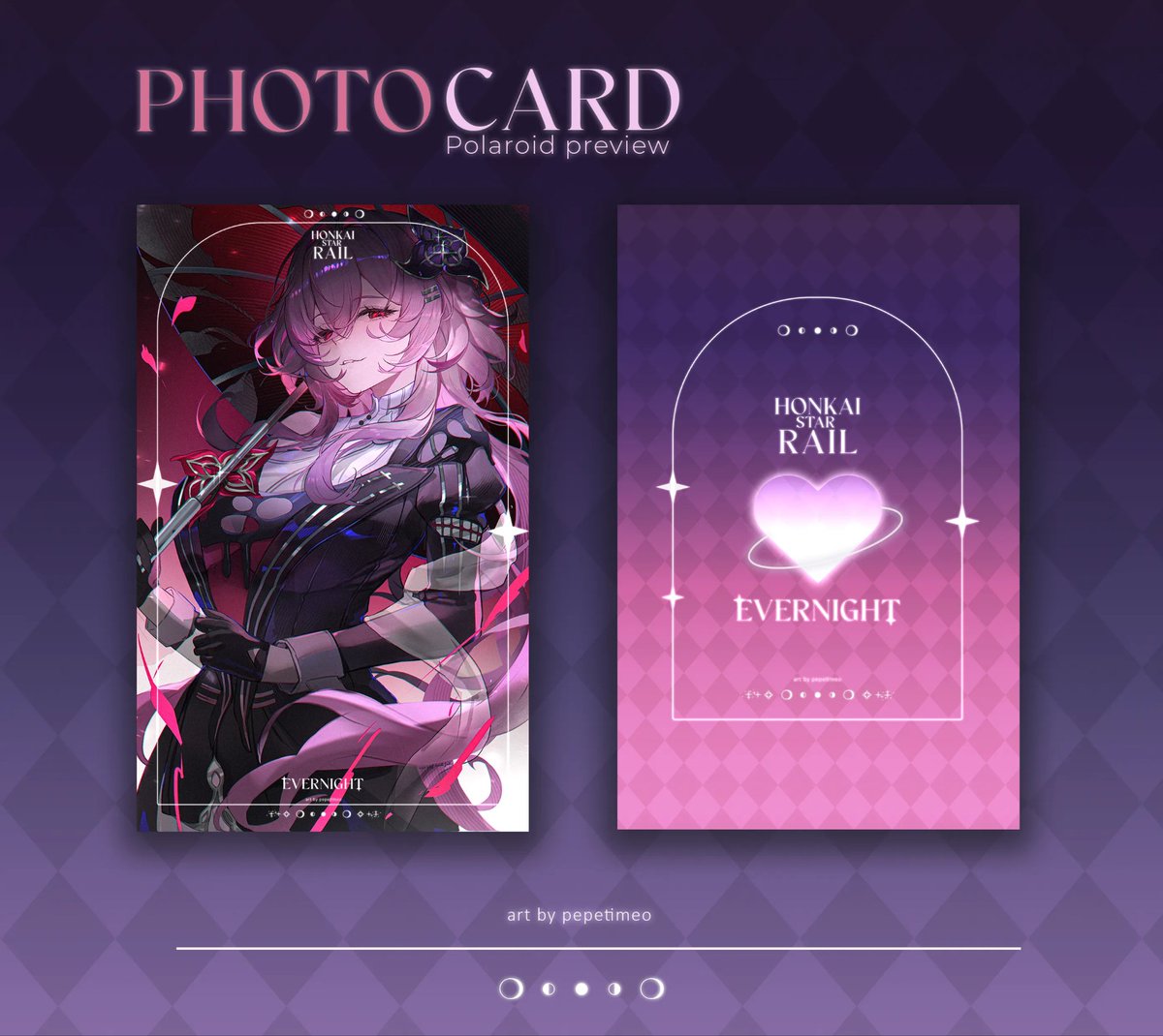 q_pepeti's tweet image. Preview photocard uwu
#HonkaiStarRail #Evernight