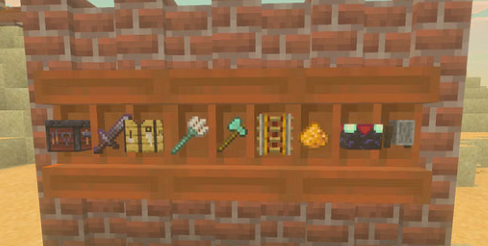 TheZenie's tweet photo. Talvez eu que esteja ficando véio, mas essas estantes da nova att parecem muito um mod.
Não tem slabs verticais porque de acordo com a mojang "descaracteriza o jogo" mas ai sai esse bloco que os itens ficam desalinhados e ficam com uma resolução diferente, muito ruim https://t.co/Hlyi4eDNjl