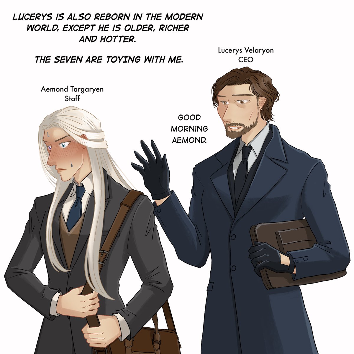 johanirae's tweet image. Sunday: AU / Free Day
Reincarnation is a B**CH innit #Lucemond @bottomondweek #bottomondweek2025