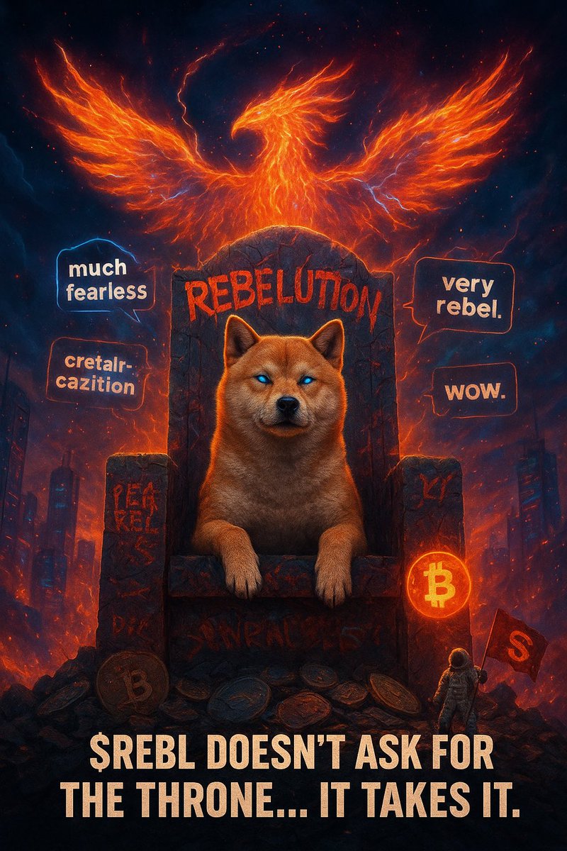<a href="/RebelInuX/">RebelInuX</a> $REBL is the heart of RebelInuX. Keys fuel the “Value Acceleration Mechanism” – minting helps everyone win!
Transparent &amp; Fun: No scams here. Check the whitepaper for clear mechanics

zora.co/coin/base:0xe4…

 - $REBL price chart: pump.fun/profile/2M8vfs…

$REBL #RebelKey2