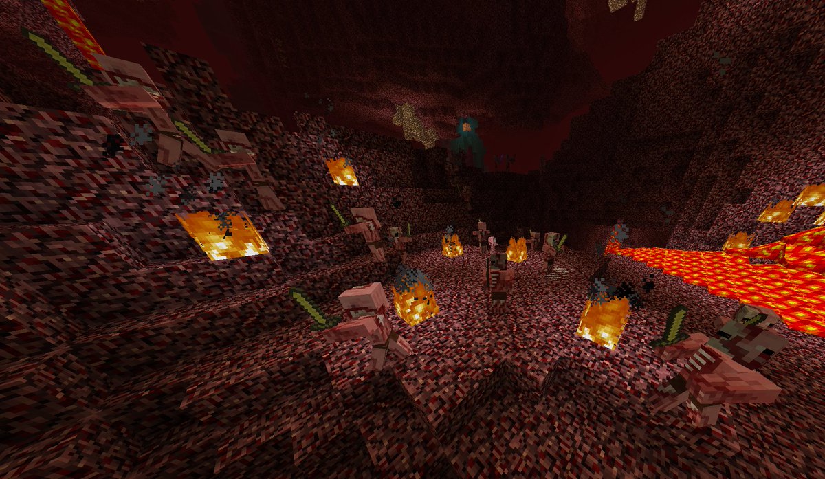 builderman2's tweet image. #minecraft #optifine #nostalgia I decided to fulfill a lot of Players's dreams and bring back the Zombie Pigman, whilst coexisting with the Zombified Piglins, by naturally spawning ones in the Nether have the prerelease ZPM Texture with a customized skull.