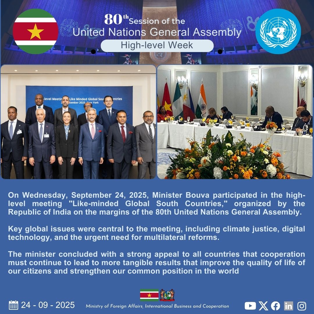 Ministry of Foreign Affairs Suriname (@mofasur) on Twitter photo 