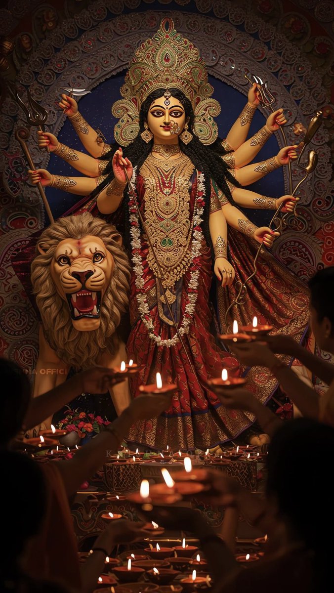 ॐ जयन्ती मंगला काली भद्रकाली कपालिनी।
दुर्गा क्षमा शिवा धात्री स्वाहा स्वधा नमोऽस्तुते।।🔱

जय माता दी 🙏🌺
#नवरात्रि