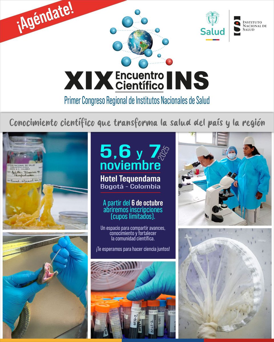 Listo el Encuentro Científico del <a href="/INSColombia/">Instituto Nacional de Salud🇨🇴</a>