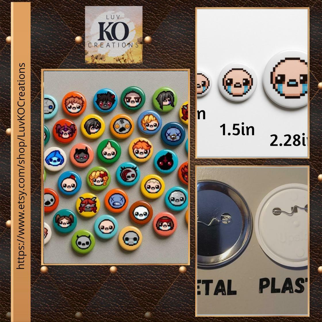 KayysCreation's tweet image. Unlock your style with our Binding of Isaac Pins for just $6.00! Level up your accessory game and show off your gamer vibe. #GamerFashion #PinCollectors

Shop Now etsy.com/listing/190642…