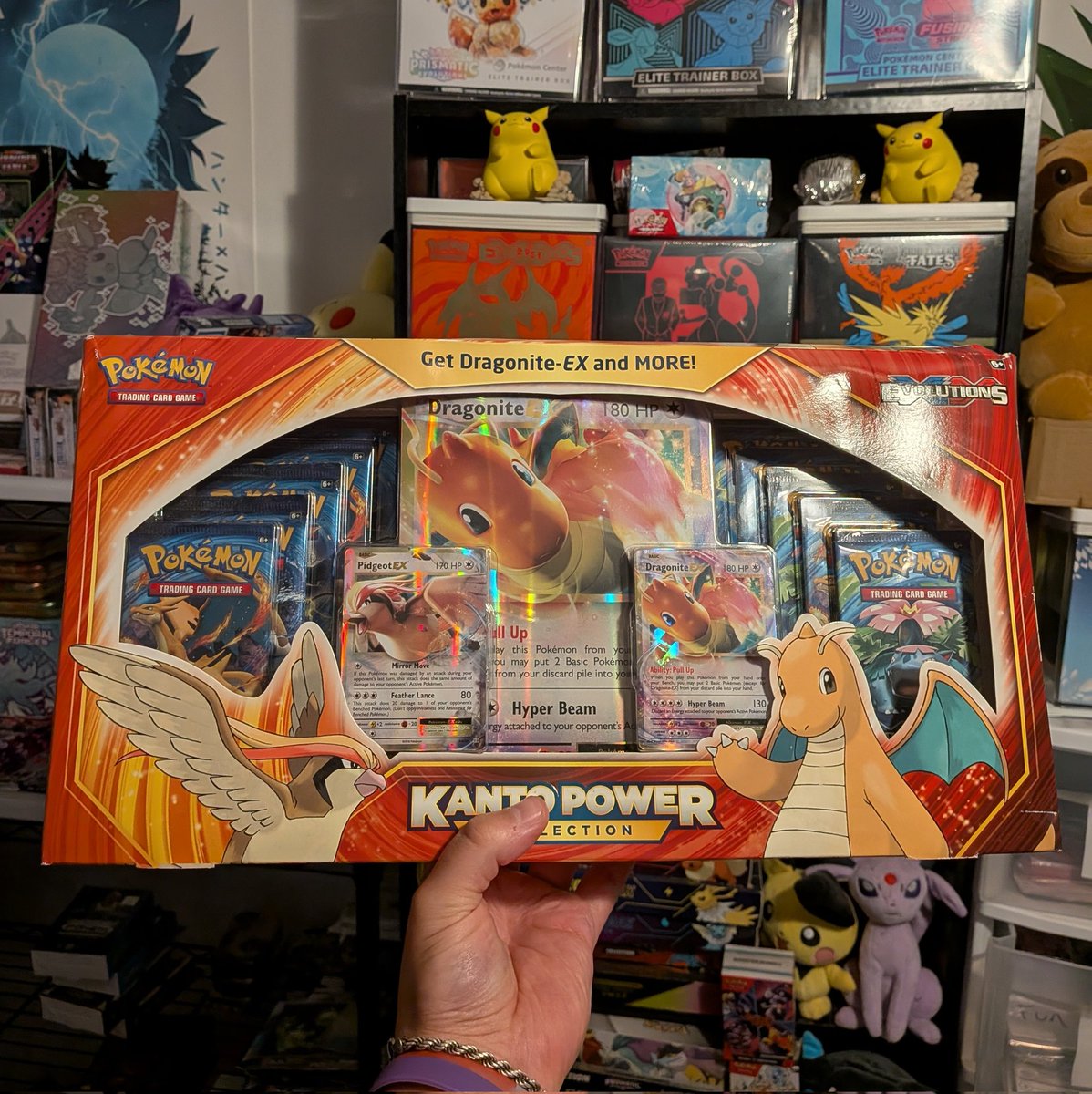 After selling my Dragonite Kanto Power collection awhile ago (and immediately regretting it)...

I finally snagged this one at trade night for the PC. I will never betray you again Dragonite. 😭