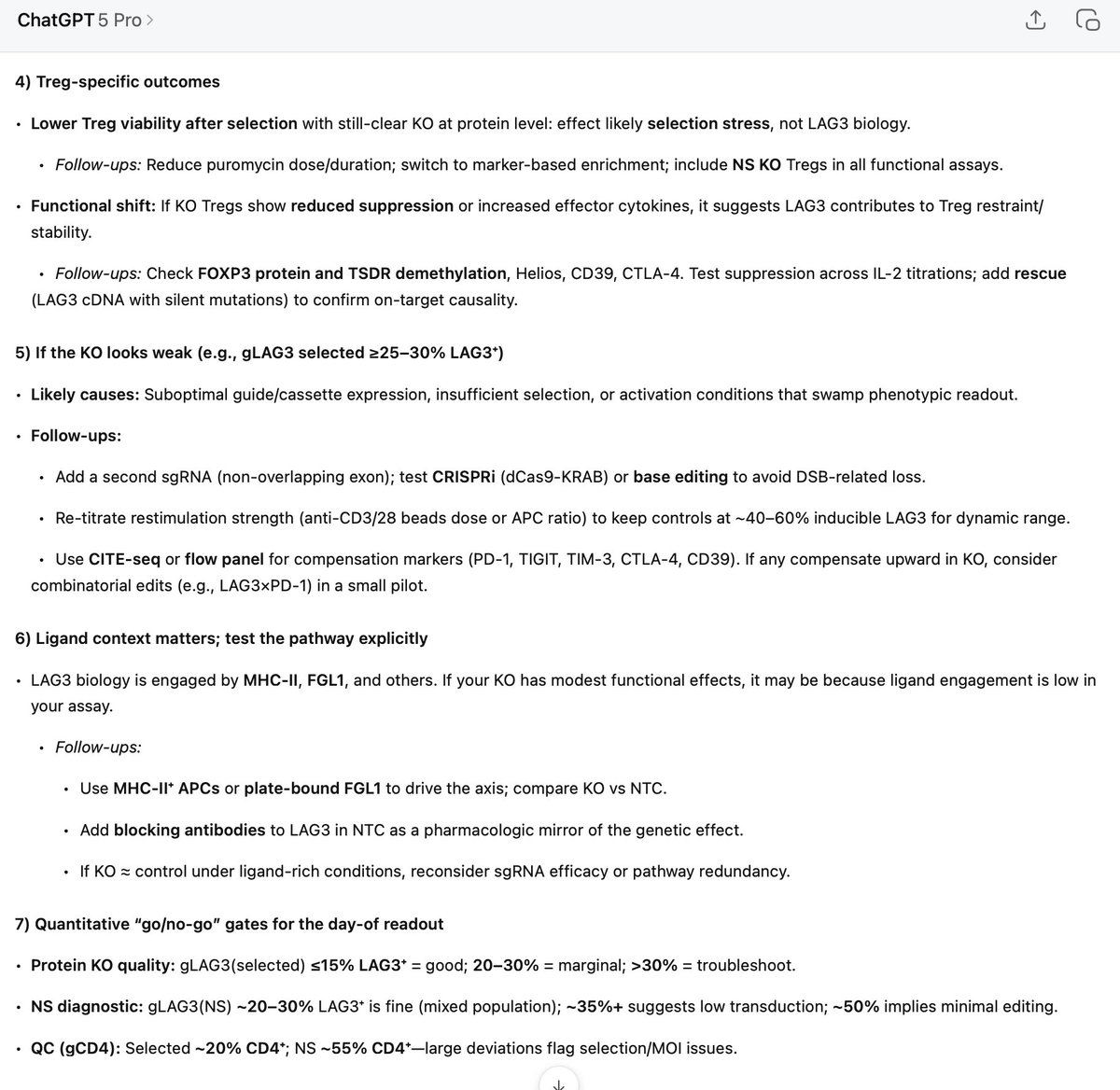 DeryaTR_'s tweet image. Here is another incredible GPT-5 Pro example that is well above biomedical PhD level and how it advances science: 

I was reviewing some of our old data and noticed an email from one of my PhD students sent more than eight years ago, outlining a highly complex immune cell…