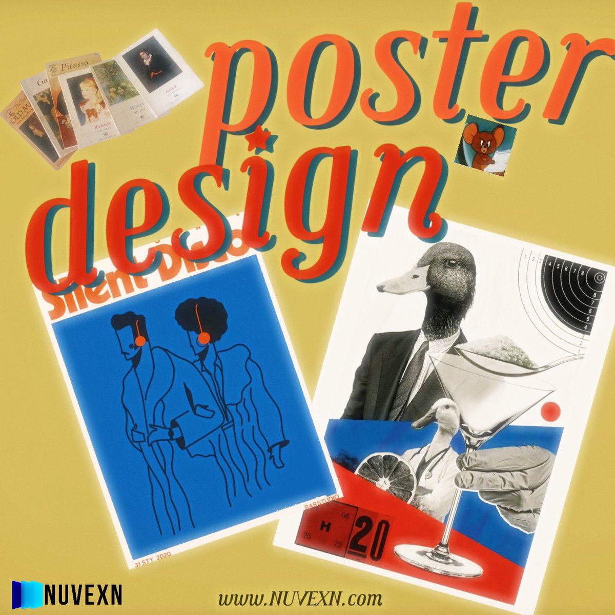 NUVEXN_Official's tweet photo. Poster design is the service of creating eye-catching visual communications that effectively deliver your message and engage your target audience.
Ready to make your message stand out? Order your custom design now!#PosterDesign
#CustomPosterDesign
#PosterCreation
#PosterDesigning https://t.co/s00zCLISsH