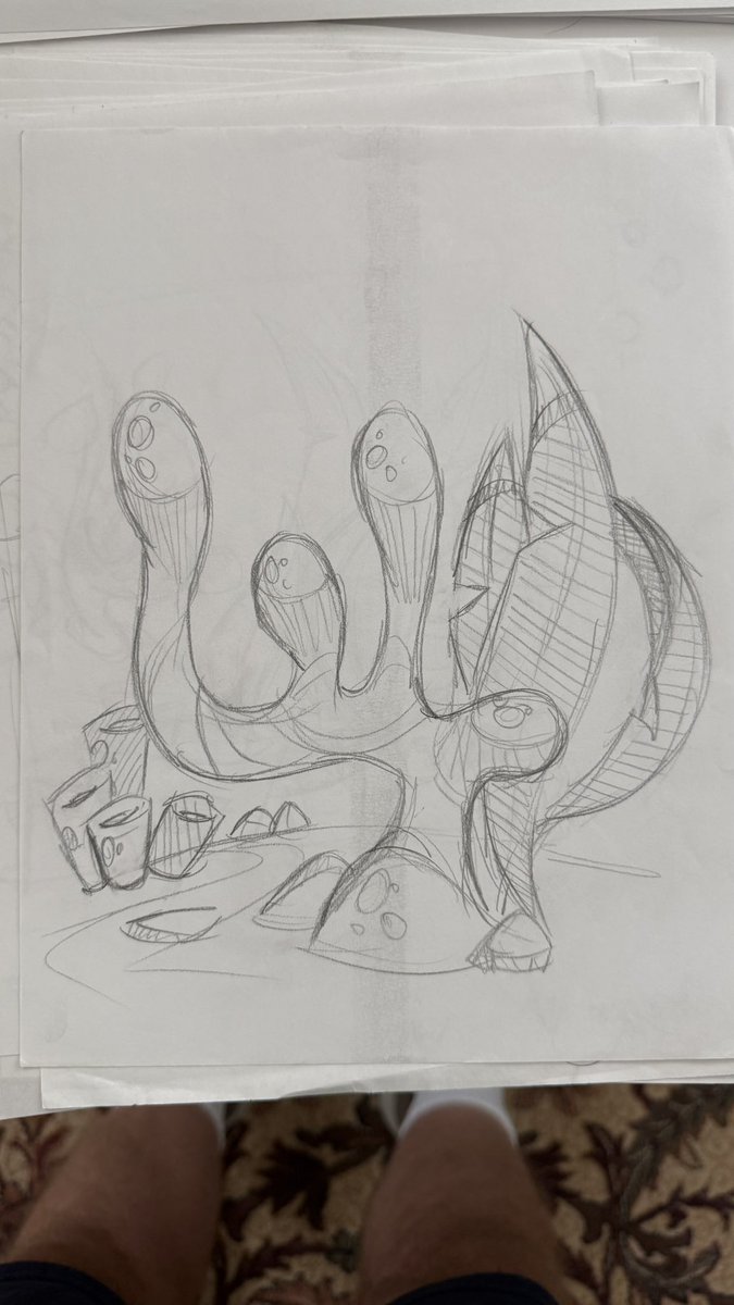 JMGstudios's tweet image. Some thumbnails and sketches for my kids book #sketch  #kidsbook #drawing