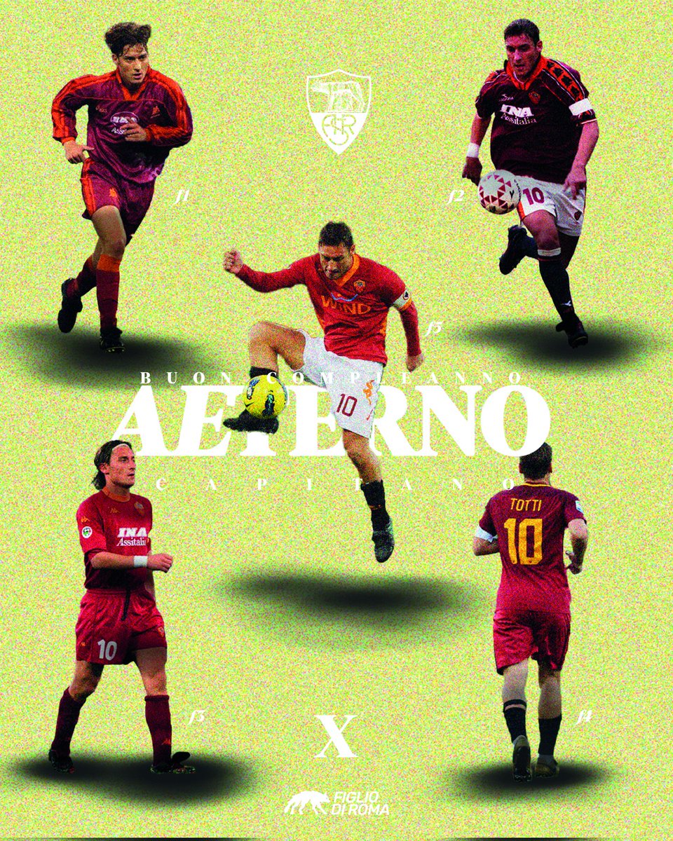 marcolipe5's tweet photo. Tanti auguti capitano 💛🐺
.
.
#asroma #FrancescoTotti https://t.co/1dr3Moc9Sv