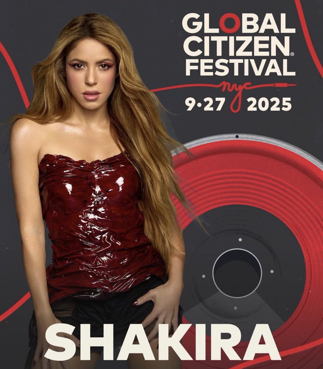 SHAKIRA at GLOBAL CITIZEN FEST. ⭕️

SETLIST
1. She Wolf
2. BZRP Session 53
3. Whenever, Wherever
4. Underneath Your Clothes
5. Waka Waka (This Time For Africa)
6. Hips Don't Lie