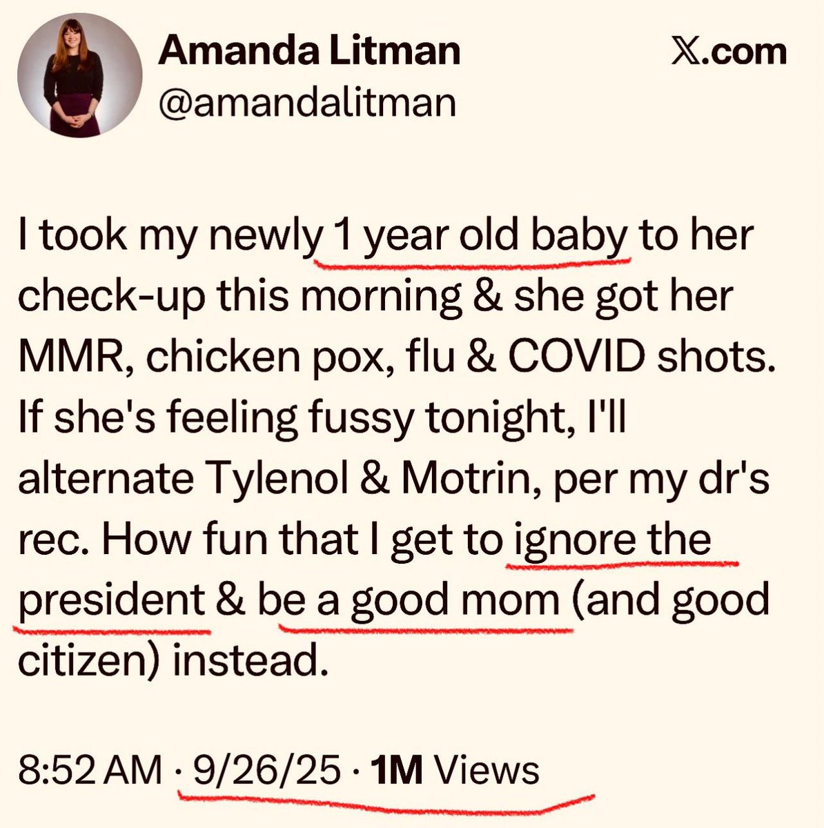 Their hatred for the Trump admin is stronger than their love for their children.

Demonic.