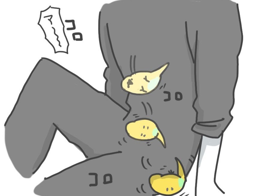 そわそわしながら僕の顔見てる時はだいたい顔にくっついて一緒に寝たい時 
