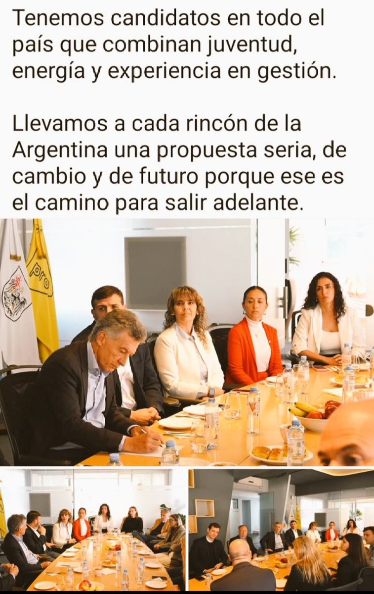 MAURICIO MACRI con la nueva generación del PRO!!
Hay futuro!!
💪🇦🇷💛💛💛💛💛💛