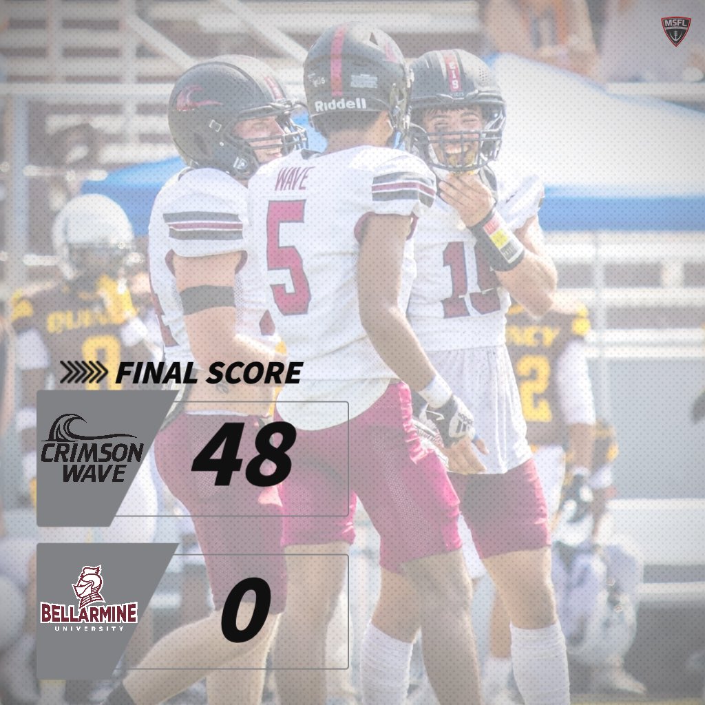 CCSJAthletics's tweet photo. Sprint Football Final:

CCSJ 48
Bellarmine 0 https://t.co/QTqYM0zyAc