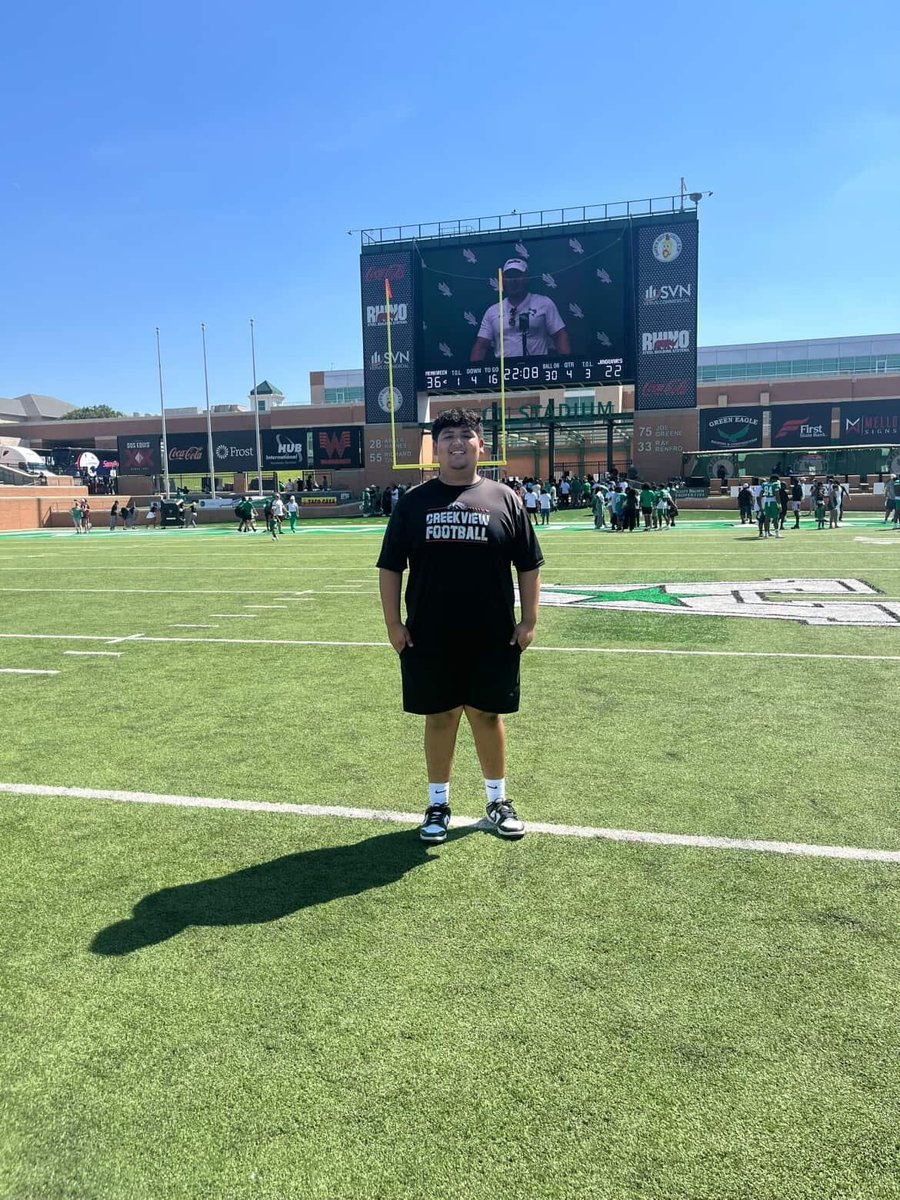 Noah Garcia (@noah_le99) on Twitter photo Thank you, <a href="/MeanGreenFB/">UNT Football</a>, for the GameDay experience today. This program definitely has a bright future.  
<a href="/CoachOrtiz1/">CoachOrtiz</a> <a href="/CoachWire/">Bronson Wire</a> <a href="/coach_long1/">Coach Michael Long</a> <a href="/CHS_MustangFB/">CreekviewFB</a> 
<a href="/ZachIsGreat_/">#ZachKnowsOL π¦
π¦
π¦
</a> Thank you, <a href="/MeanGreenFB/">UNT Football</a>, for the GameDay experience today. This program definitely has a bright future.  
<a href="/CoachOrtiz1/">CoachOrtiz</a> <a href="/CoachWire/">Bronson Wire</a> <a href="/coach_long1/">Coach Michael Long</a> <a href="/CHS_MustangFB/">CreekviewFB</a> 
<a href="/ZachIsGreat_/">#ZachKnowsOL π¦
π¦
π¦
</a>