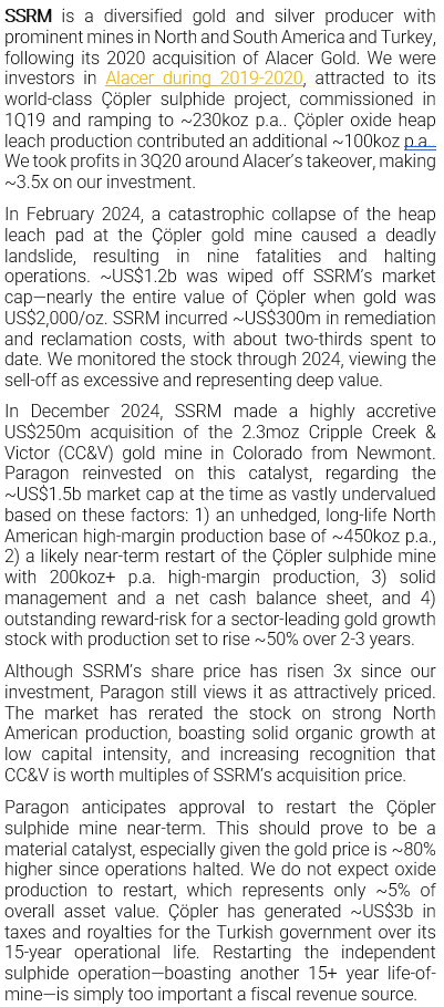 Paragon_IM's tweet photo. $SSRM From our August 2025 monthly. Çöpler catalyst nearing. https://t.co/0t3yCxMeER