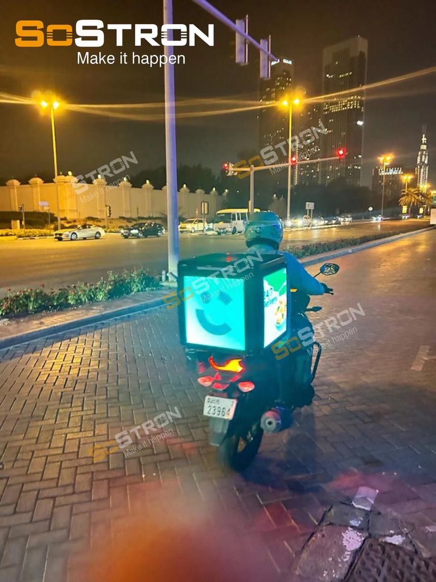 iamt410's tweet image. 🚴‍♂️💡 Your delivery isn’t just about food – it can deliver ads too!
3-side LED screens ✔️
Plays images &amp;amp; videos ✔️
Powered by the motorcycle ✔️

Where the rider goes, your brand goes. 🔥

#MobileAds #LEDDisplay #LEDscreens #ekranyLED #mobilescreens #advertising #sostron