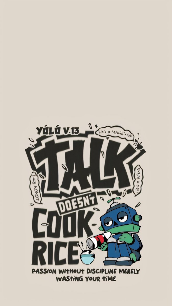 Talk doesn’t cook rice … 🍚 | 4k wallpaper