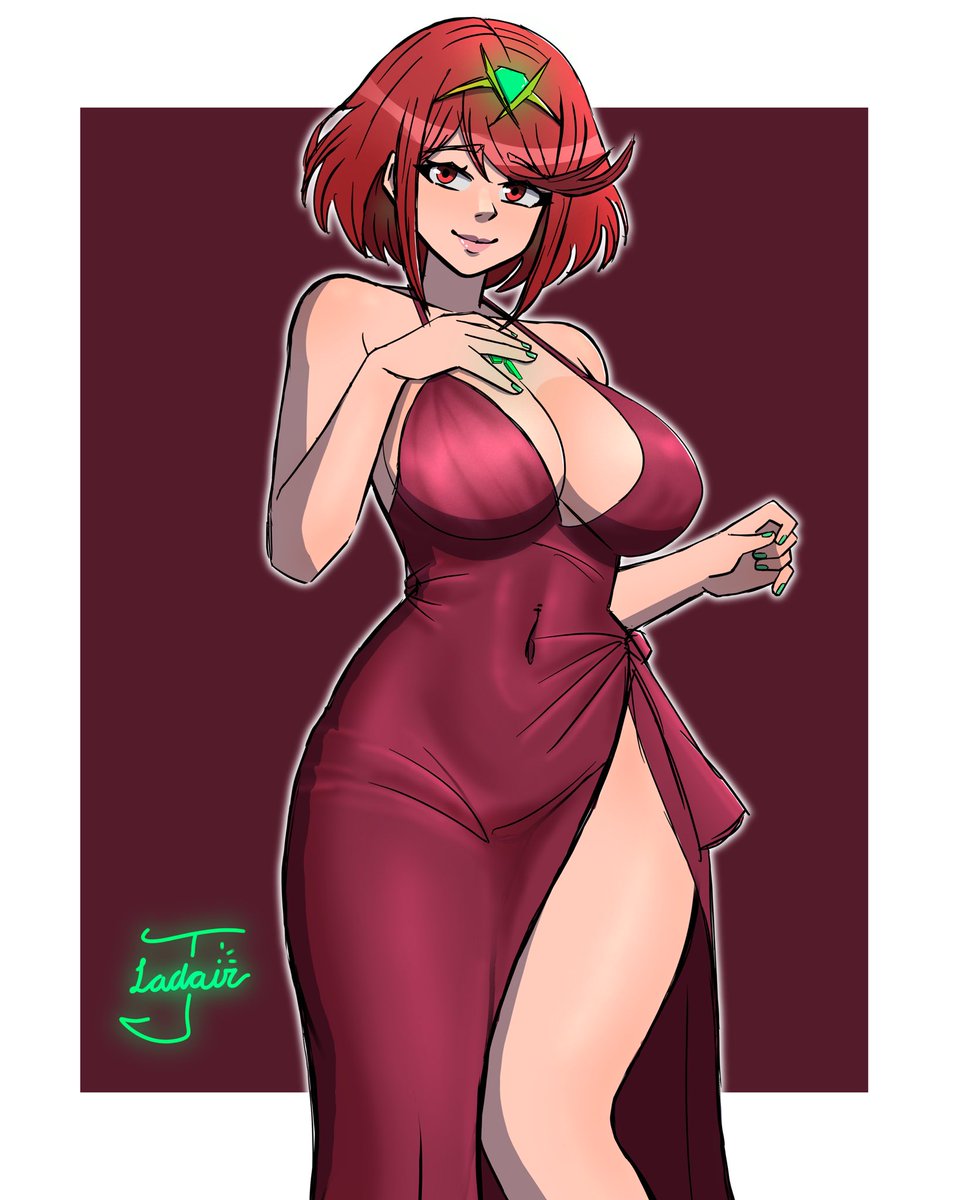 Red dress Pyra 🔥

#XenobladeChronicles2 #XC2 #Pyra