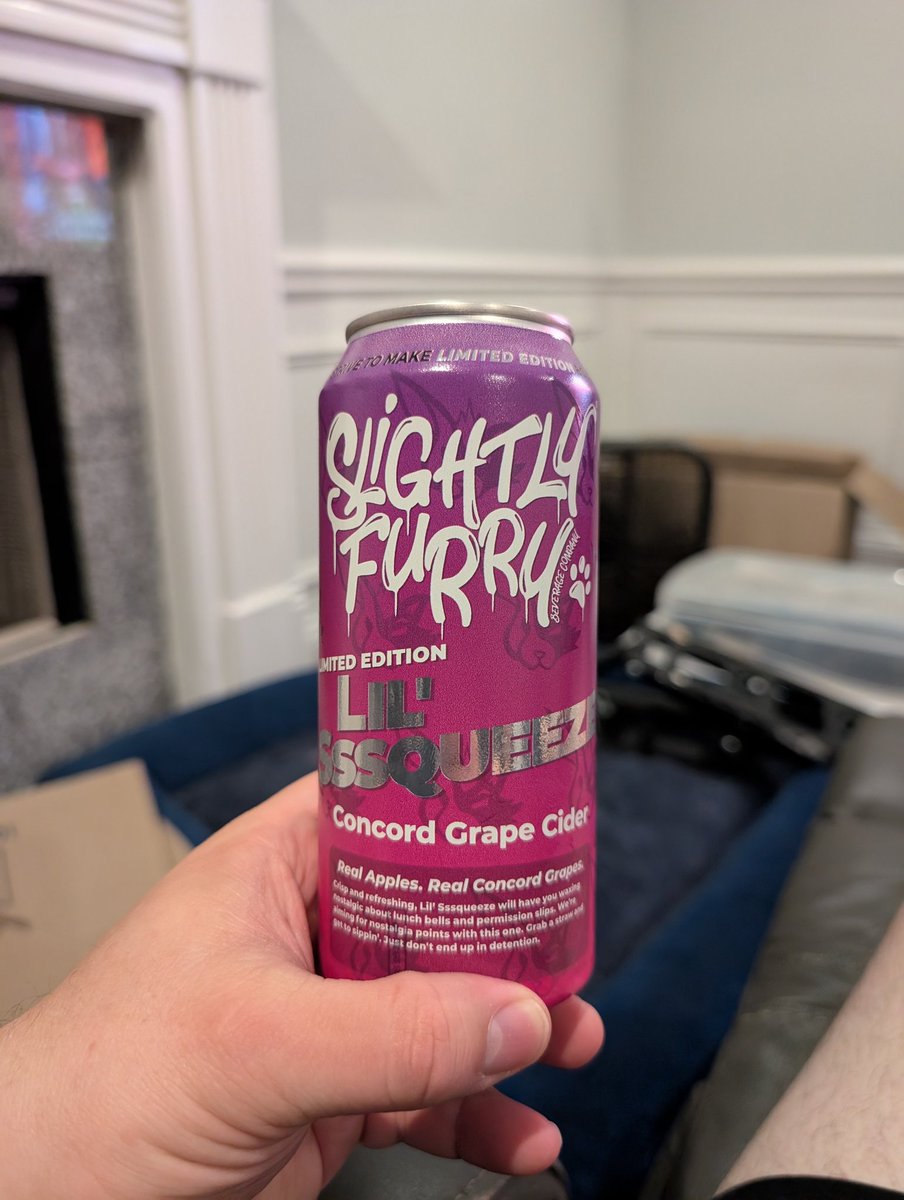 Well...  THIS is fucking delightful!!! <a href="/slightlyfurry/">Slightly Furry® Beverage Co.</a>