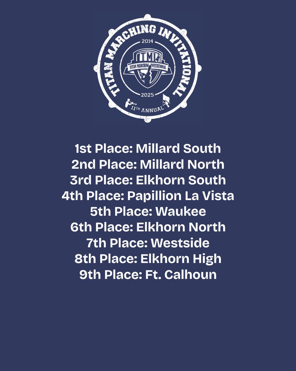 Congratulations to all of the #TMI25 bands! We can't wait to see you back next year!