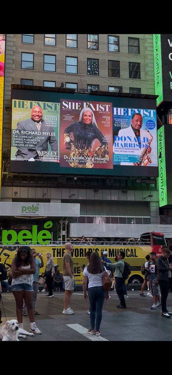 We congratulate Minor Football League CEO/Chairman and Founder Dr. Richard Myles Sr., for having his He Exist Magazine cover featured on The Times Square billboard today. #MFLisHere