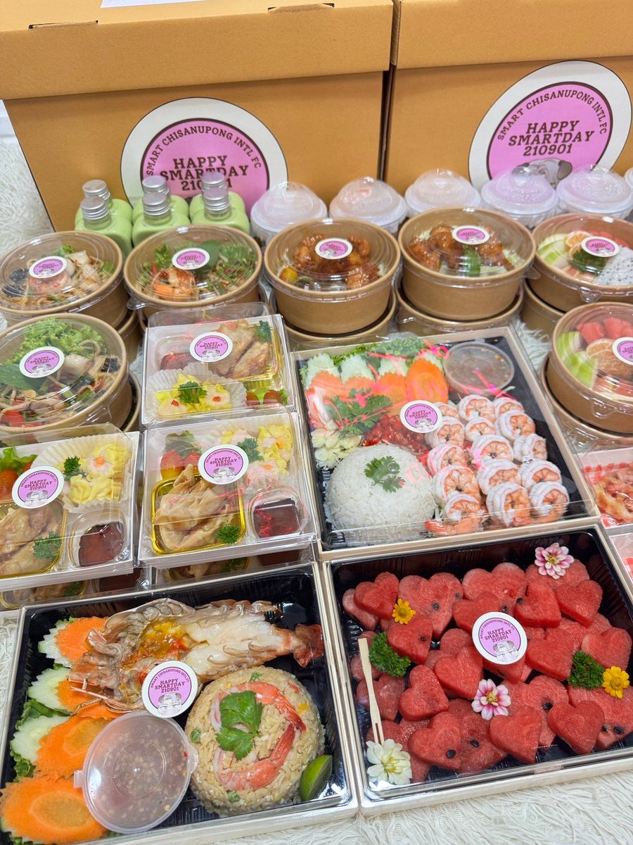 SmartChisaIntl's tweet photo. ꜱᴍᴀʀᴛ ʙɪʀᴛʜᴅᴀʏ ᴘʀᴏᴊᴇᴄᴛs 🩷
Foodsupport for @smart_csnp
Thank you for the sponsor @MISS_AURALIS 🩷
Safely arrived company.
Cr : @smarttyofficial
#smartcsnp #smartchisanupong #CSNP #SmartBDTreasure https://t.co/NMVcEooFcN