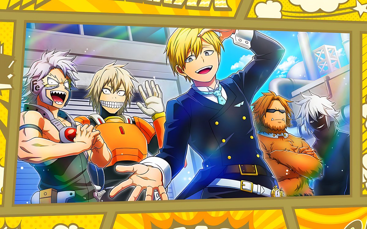 Tetsutetsu Juzo Honenuki Neito Monoma  Jurota Shishida Shihai Kuroiro SR All Together! Class B Boys My Hero Ultra Impact Fabulous.,.