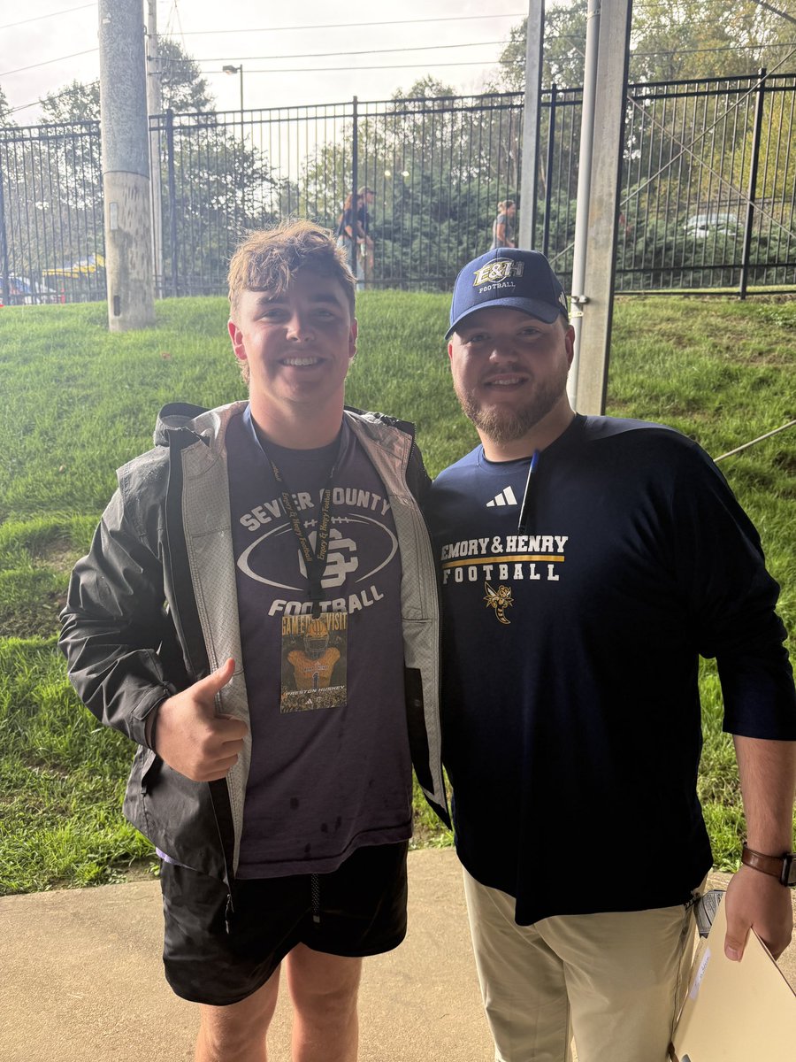 Preston_Huskey (@prestonhuskey44) on Twitter photo Thank you <a href="/CoachCoe_/">Parker Coe</a> for having me up today at <a href="/EmoryHenry_FB/">E&H Football</a>! Really enjoyed getting to see what the program is all about!! <a href="/CoachQHunter/">Quintin Hunter</a> <a href="/LovedayTodd/">Todd Loveday</a> <a href="/CoachBbears/">Bryan Atchley</a> <a href="/AtchleyReed/">Reed Atchley</a> <a href="/DakotaCogdill/">Tyus Dakota Cogdill</a> <a href="/MattPenland14/">Matt Penland</a> <a href="/dustin_mcgill64/">Dustin McGill</a> Thank you <a href="/CoachCoe_/">Parker Coe</a> for having me up today at <a href="/EmoryHenry_FB/">E&H Football</a>! Really enjoyed getting to see what the program is all about!! <a href="/CoachQHunter/">Quintin Hunter</a> <a href="/LovedayTodd/">Todd Loveday</a> <a href="/CoachBbears/">Bryan Atchley</a> <a href="/AtchleyReed/">Reed Atchley</a> <a href="/DakotaCogdill/">Tyus Dakota Cogdill</a> <a href="/MattPenland14/">Matt Penland</a> <a href="/dustin_mcgill64/">Dustin McGill</a>